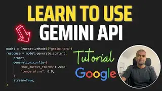 Google Gemini API Released. Add Gemini in Your Application via Vertex!