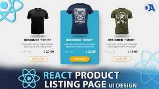 E-commerce Product Listing Page UI with React | React Shopping website tutorial | Fetch API
