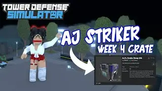 How to get the AJ Striker Week 4 Crate in Tower Defense Simulator! | Roblox Metaverse Tutorial