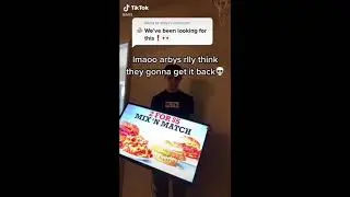 Arby’s menu tv Tik Tok compilation - he stole the Arby’s menu