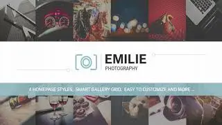 Emilie - Photography Portfolio HTML Template | Themeforest Website Templates and Themes