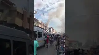 Fire outbreak at some parts of Makola Market