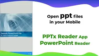 Open ppt file in Mobile | How to open Powerpoint file in Android Phone | Best ppt reader app