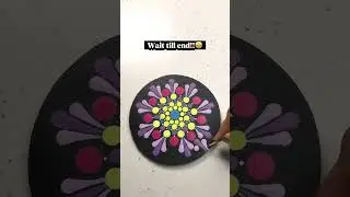 How to paint Dot mandala | Dot mandala relaxing art | ❕#shorts #relaxing #art #dotpainting