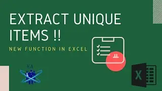 Extract Unique Items | List from Column in Excel | Urdu / Hindi