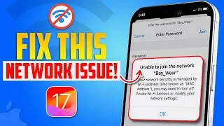 Fix iPhone 'Unable to Join Network