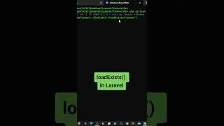 loadExists() in Laravel 