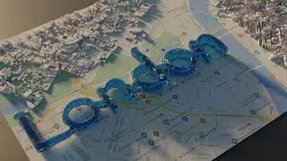 THAMES RIVER IN MOTION - FLUID SIMULATION