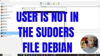 USER IS NOT IN THE SUDOERS FILE DEBIAN