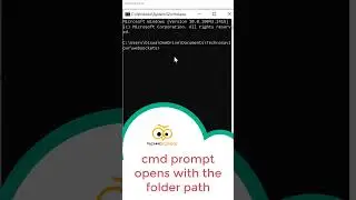 Windows trick to open command prompt and VS Code 