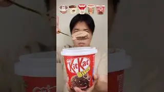 EATING VARIOUS CUP ICE CREAM 