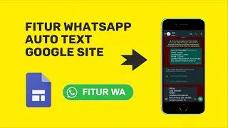 HOW TO MAKE WHATSAPP AUTO TEXT IN GOOGLE SITE