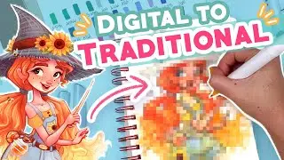 Recreating My Digital Art With MARKERS! 🖍 | Trying Arteza Everblend Alcohol Markers!