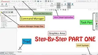 SolidWorks Tutorial 1 Interface, New Part, Options , Units, Getting Started