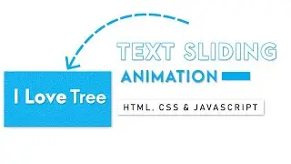 Text Sliding Animation IN HTML, CSS and JavaScript | CSS Text Animation | With Source Code