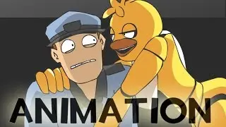 Chica and the Night Guard - Poker Face [FNAF Animation MV]