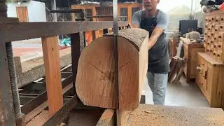 How to build a beautiful and sturdy set of chairs and tables. Top-notch wood processing ideas.