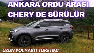 TIGGO 7 PRO COMFORT UZUN YOL YAKIT TÜKETİMİ - ANKARA ORDU ARASI ORTALAMA YAKIT