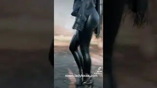 LOVE WALKING IN LEATHER LEGGINGS AND HIGH HEELS