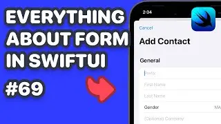 SwiftUI Form with Section, TextFields, Picker, Toggle, Button, Validation & SwiftUI Accordion