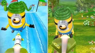 Minion Rush: Snakey Stuart Minion Gru's Rocket Gameplay at The Arctic Base & Minion Park