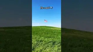 ФЛАГ США 🇺🇸 В ПОЛЕ ОЧЕНЬ АТМОСФЕРНО И КРАСИВО #schorts #сша #русскиевсша #жизньвсша #эмиграция #
