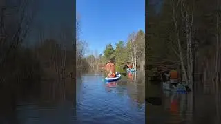 На сапбордах весной #sup #сап #сапборд