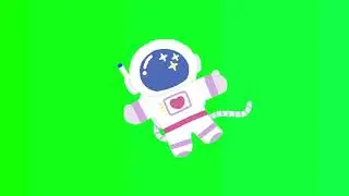 astronaut green screen effect