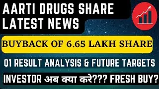 Aarti drugs share latest news I Aarti drugs share buyback I Aarti drugs share price target I API I