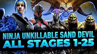 Ninja Sand Devil Unkillable team for ALL Stages! Raid Shadow Legends
