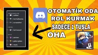 DİSCORD OTOMATİK SUNUCU KURMAK /ODALAR ROLLER HERŞEY OTOMATİK!-KP-AT