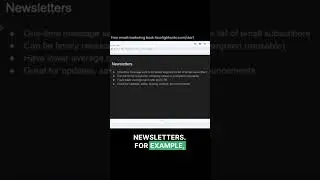 What is an email newsletter? Email marketing definitions