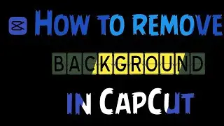 How to  Remove Background  on Capcut in pc version in 2022-2023