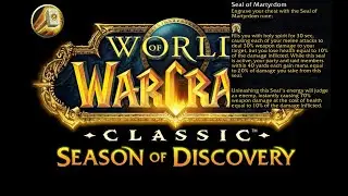 How to get Paladin Seal / Rune of Martyrdom in Elwynn Forest - WoW Classic SoD Season of Discovery