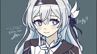 Drawing Firefly (Honkai Star Rail) because I'm depressed