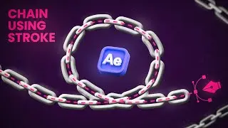 Chain Animation Using Stroke Inside After Effects - Motion graphics tutorial