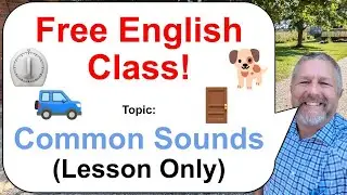 Let's Learn English! Topic: Common Sounds! 🚙🐕⏲️ (Lesson Only)