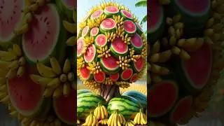 Easy and fast technique for planting and growing hybrid fruit trees of watermelon and banana #garden