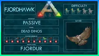 Fjordhawk easy Tame | Full Taming Guide Ark | Different Methods + Trap
