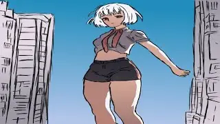 Sexy Giantess Anime Girl