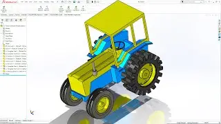 Solidworks Tutorial Tractor Toy Assembly (Part 6) FINISH