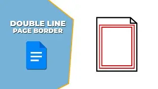 how to add a double line border to a page in Google Docs