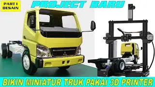 NEW PROJECT !! ️ MAKE A MINIATURE TRUCK USING 3D PRINTER MACHINE ~ HERE'S THE STEPS PART1. 3D DESIGN