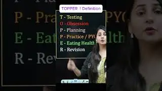 How to Become Topper🔥Actual Meaning of "TOPPER" #shorts #motivation