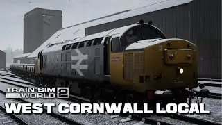 TSW 2 West Cornwall Local Introduction BR Class 37/5, sporting Railfreight Grey livery.