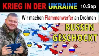 10.SEPTEMBER:  DIESEM FEUER HÄLT NICHTS STAND - Ukrainische DRACHEN-DROHNEN