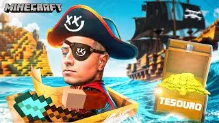 Achei o MAPA e fiz a CAÇA AO TESOURO PERDIDO no MINECRAFT! | Gameplay