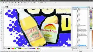 Simulated Process Color Separation in CorelDRAW mixed with Vector Print and Project Samples