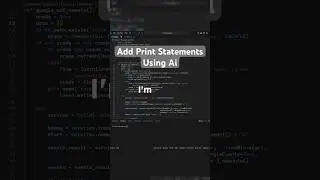 How to quickly add print statements using ai #code #ai #howto