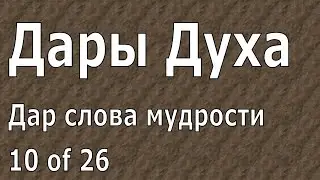 Иоганнес Раймер, Дар слова мудрости, Дары Духа, 10 из 26.